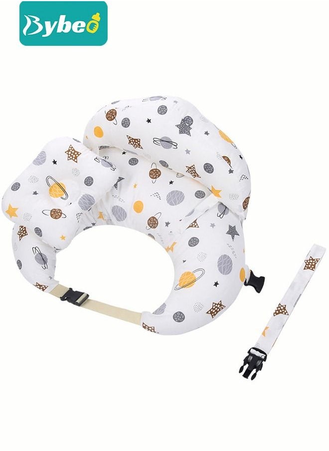 Bybeo - Nursing Pillow for Breastfeeding, Multi-Functional Original Plus Size Breastfeeding Pillows Give Mom and Baby More Support, with Adjustable Waist Strap and Removable Cotton Cover - Image 1