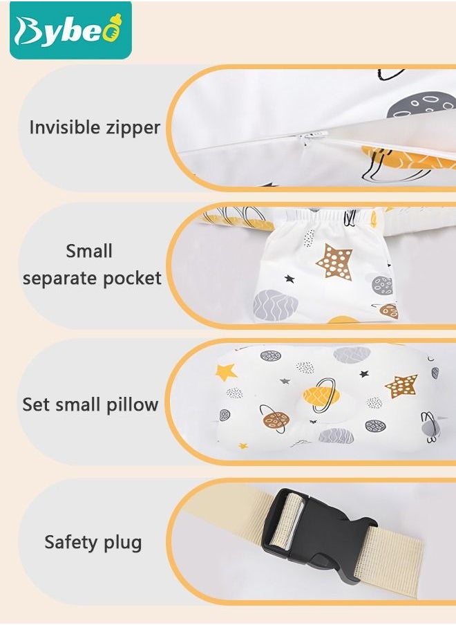 Bybeo - Nursing Pillow for Breastfeeding, Multi-Functional Original Plus Size Breastfeeding Pillows Give Mom and Baby More Support, with Adjustable Waist Strap and Removable Cotton Cover - Image 1