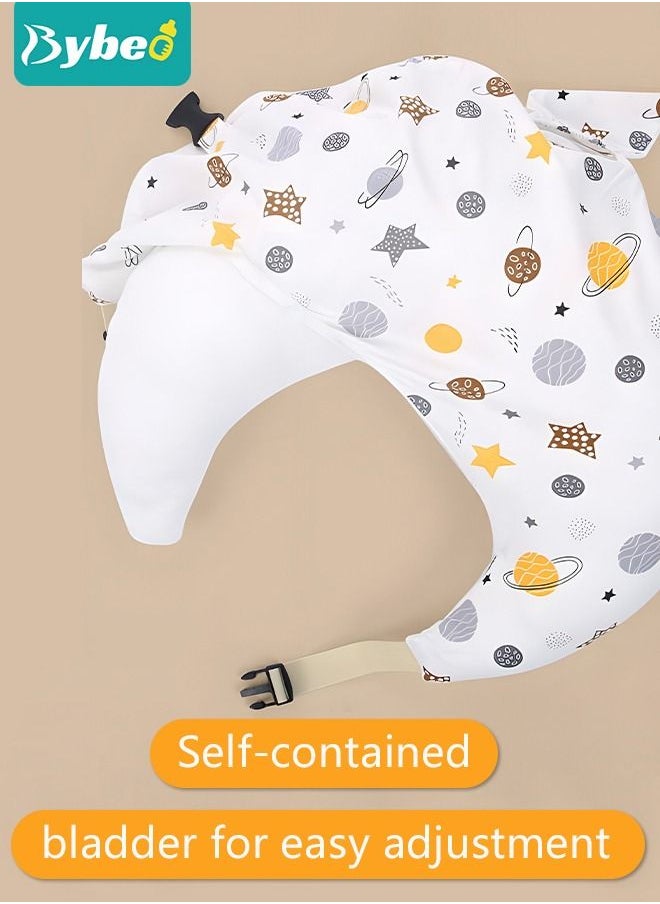 Bybeo - Nursing Pillow for Breastfeeding, Multi-Functional Original Plus Size Breastfeeding Pillows Give Mom and Baby More Support, with Adjustable Waist Strap and Removable Cotton Cover - Image 1