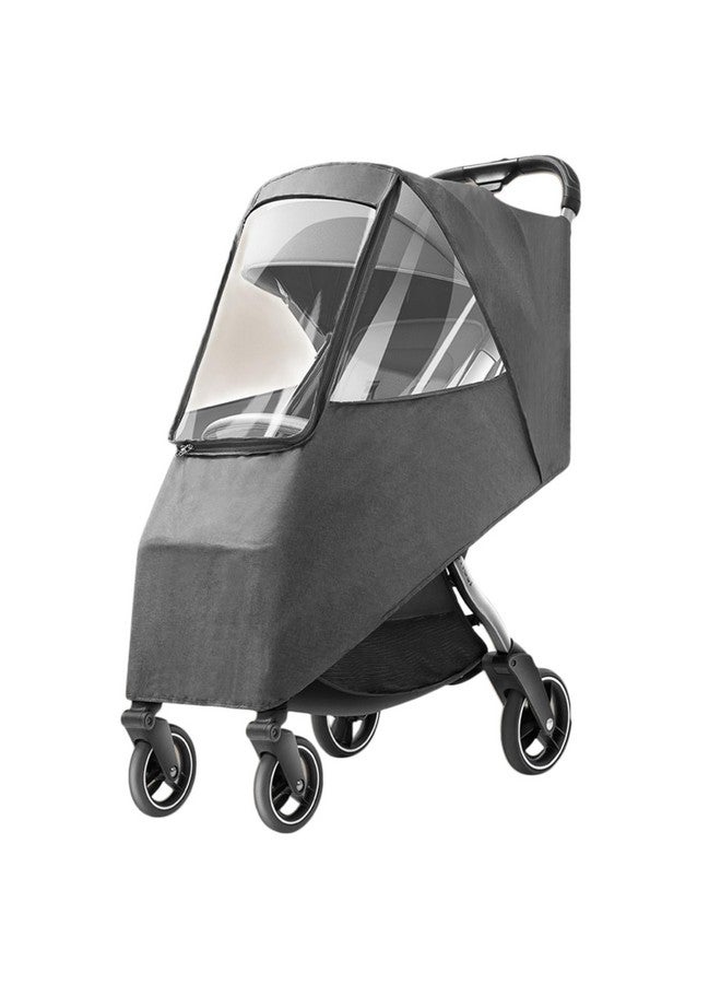 Zerodis Stroller Raincoat, Universal Outdoor Stroller Protector (Linen Gray) - Image 2