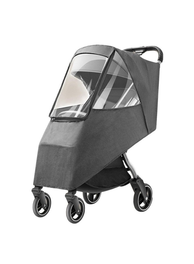 Zerodis Stroller Raincoat, Universal Outdoor Stroller Protector (Linen Gray) - Image 1