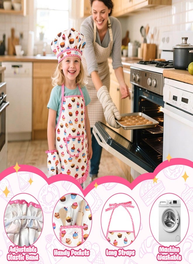 LovesTown Kids Cooking and Baking Sets, 32PCS Kids Chef Hat and Apron Pretend Play Toys for Toddler Gifts for Boys Girls Ages 3-8 - Image 3