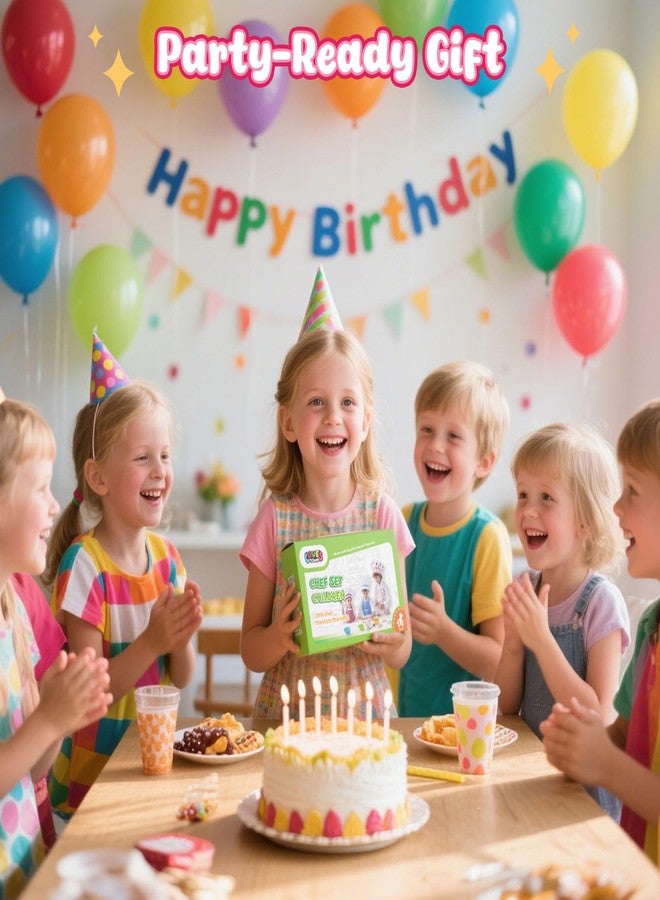 LovesTown Kids Cooking and Baking Sets, 32PCS Kids Chef Hat and Apron Pretend Play Toys for Toddler Gifts for Boys Girls Ages 3-8 - Image 4