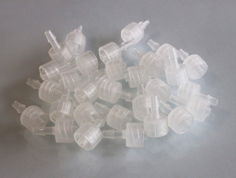 BleedZone Male 1/8" Hose Barb Fittings - PP Polypropylene Adapter, Hose Barb Luer Lock Connector, 25x Adapter for Lab Equipment - Image 2