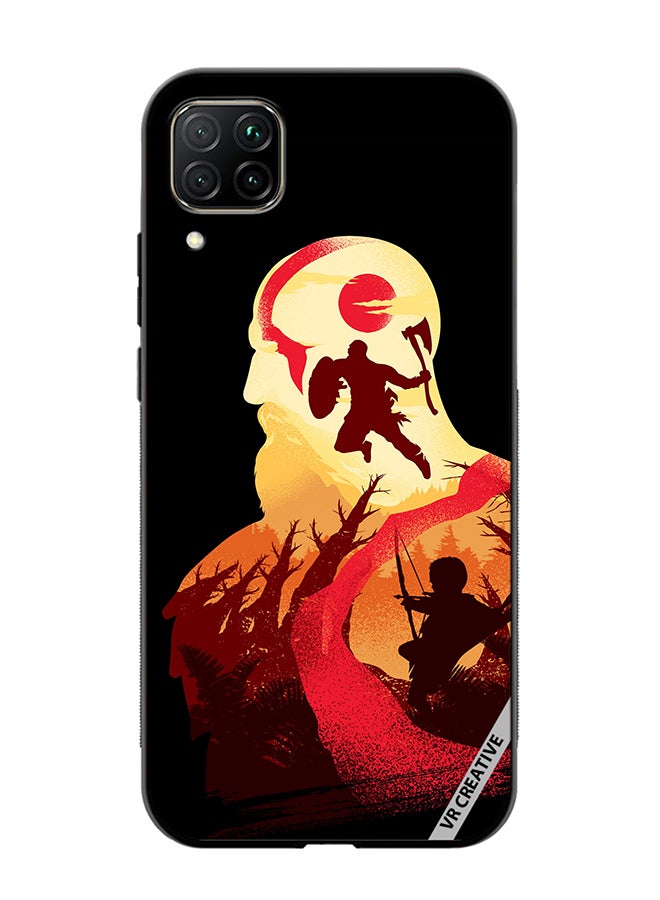 VR CREATIVE Protective Case Cover For Huawei Nova 7i/P40 Lite God Of War Design Multicolour - Image 1