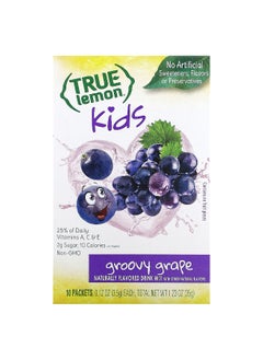 True Citrus True Citrus, True Lemon, Kids Drink Mix, Groovy Grape, 10 Packets, 0.12 oz (3.5 g) Each  - Image 1