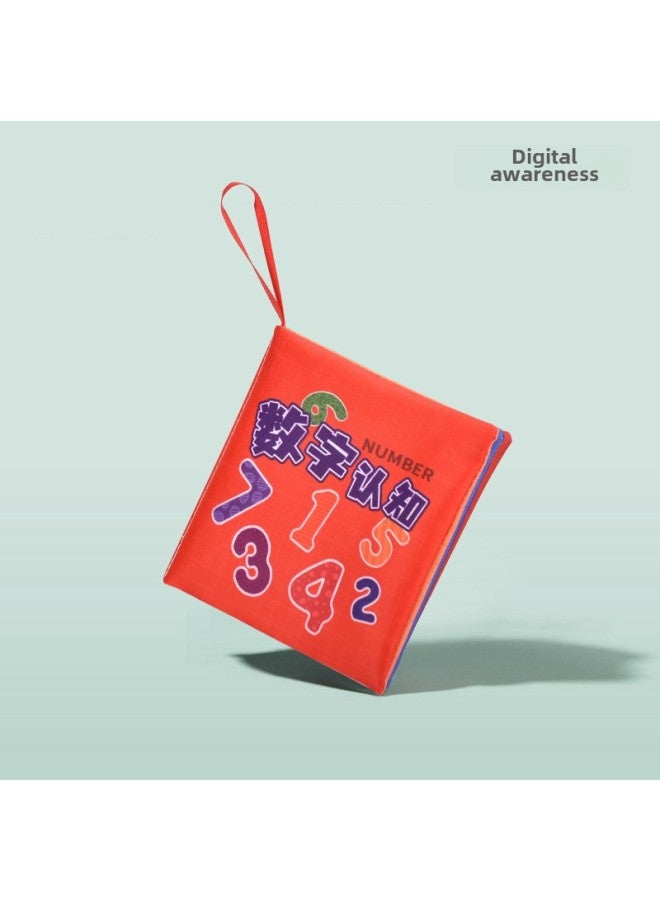 Book-year-old Baby Early Education A Book Hand Tearing Book Book Cloth Book Bite 3 Kinds Of Baby-tearing Baby 0 Tail Can Be-Color:Chinese And English Digital Awareness (4 Pages And 8 Sides Including Sound Paper)-Specifications:Standard  - Image 1