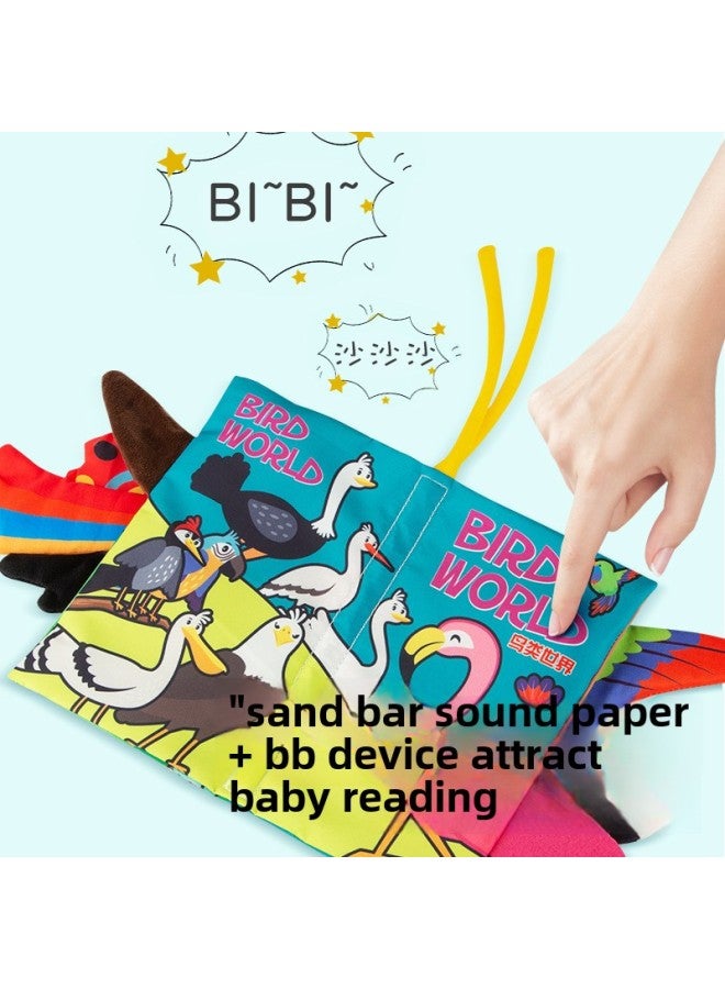 Book-year-old Baby Early Education A Book Hand Tearing Book Book Cloth Book Bite 3 Kinds Of Baby-tearing Baby 0 Tail Can Be-Color:Chinese And English Digital Awareness (4 Pages And 8 Sides Including Sound Paper)-Specifications:Standard  - Image 3