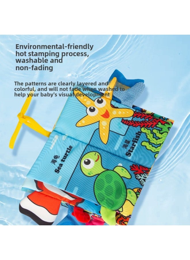 Book-year-old Baby Early Education A Book Hand Tearing Book Book Cloth Book Bite 3 Kinds Of Baby-tearing Baby 0 Tail Can Be-Color:Chinese And English Digital Awareness (4 Pages And 8 Sides Including Sound Paper)-Specifications:Standard  - Image 5