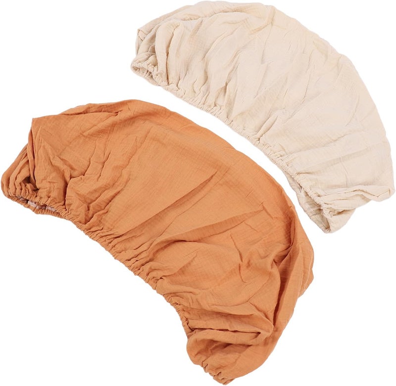2 Pack Bassinet Fitted Sheets, Soft Breathable Stretchy Cotton Sheets for Universal Cradle Baby Bassinet with Elastic Band, Machine Washable and Dryer Friendly for Nursery Setup - Image 2