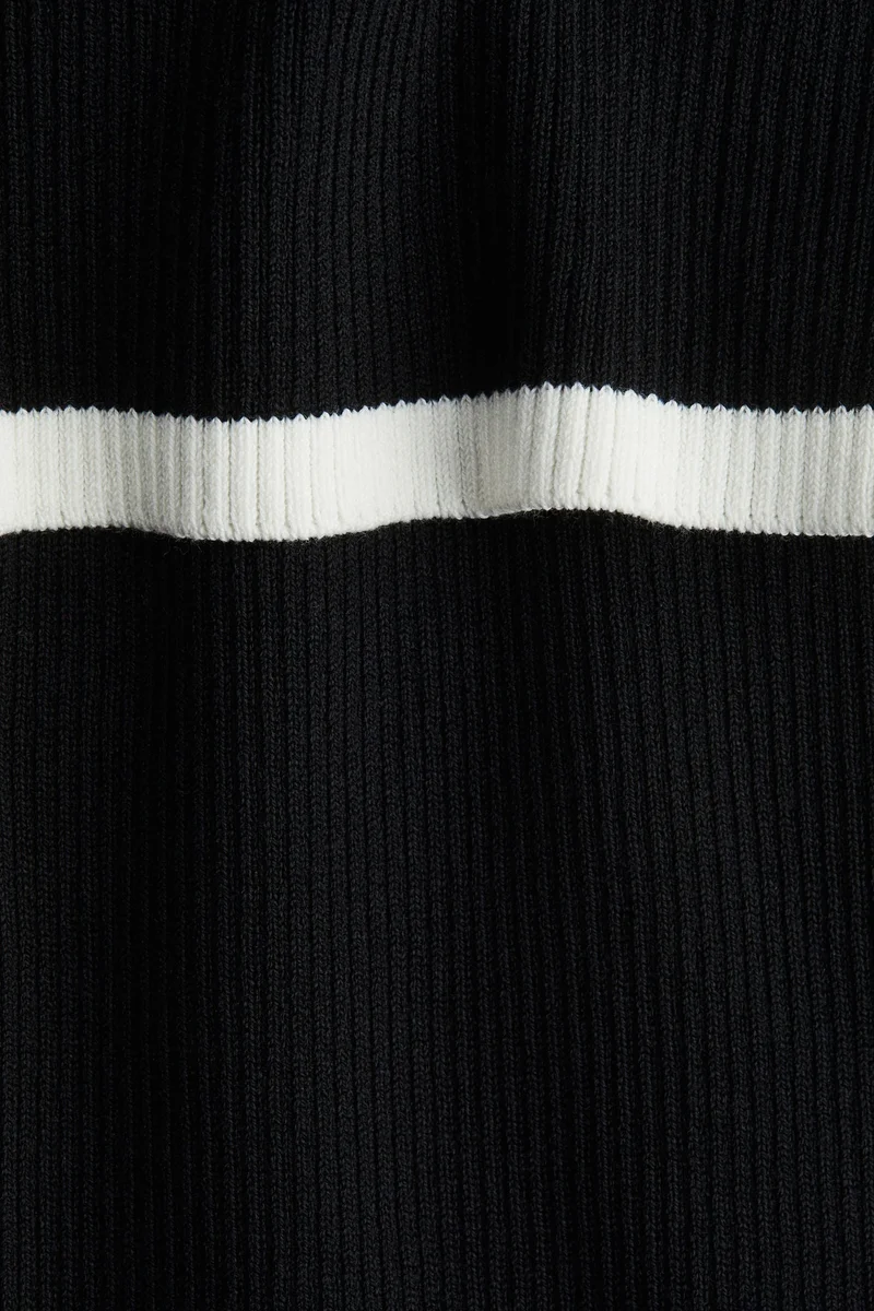 H&M Ribbed off-the-shoulder dress