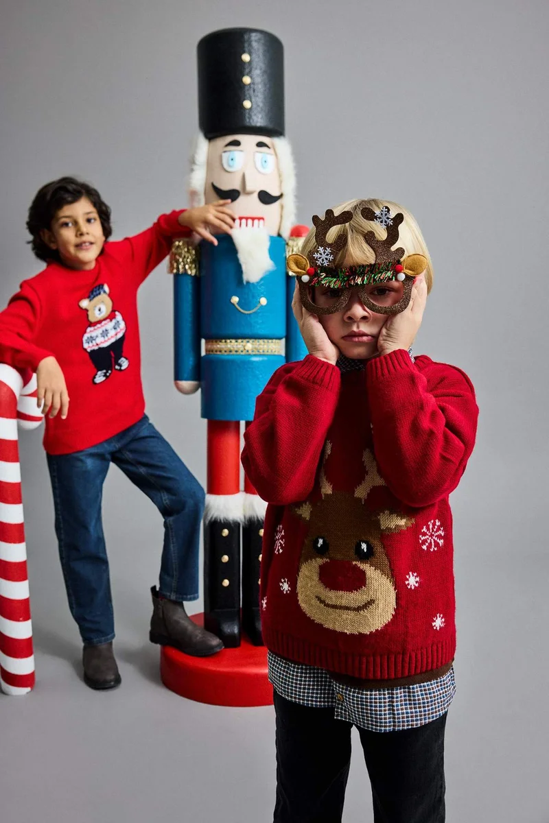 Defacto Baby Boy Christmas Themed Regular Fit Pullover