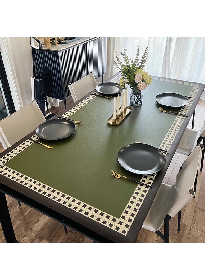 Bluejw Nordic Style Household Dining Table Mat High-grade Wipe-free Dirt-resistant Wear-resistant Mat PVC Cuttable Anti-scalding Mat - Image 2