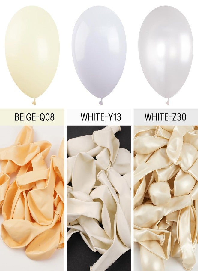 PartyWoo Pearl White Balloons 100 pcs Different Sizes Pack of 18 12 10 5 Inch White Latex Balloon Arch Kit Garland for Wedding Bridal Graduation Baby Shower Birthday Party Decorations White-Z30 - Image 4