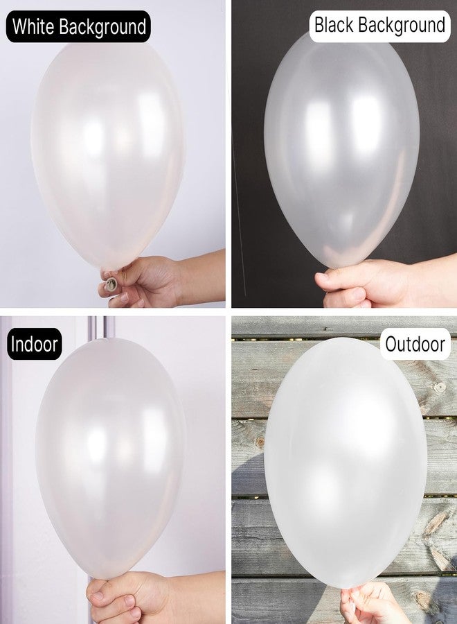 PartyWoo Pearl White Balloons 100 pcs Different Sizes Pack of 18 12 10 5 Inch White Latex Balloon Arch Kit Garland for Wedding Bridal Graduation Baby Shower Birthday Party Decorations White-Z30 - Image 3