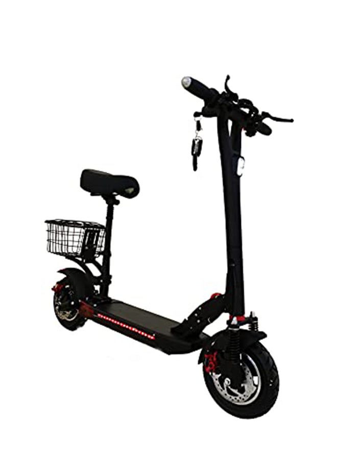 CHENXN Chenxian 1000W Foldable Electric Scooter with Seat & Rear Basket – 48V 12Ah Battery, 55 km/h Max Speed, Dual Disc Brakes, Bluetooth, LED Light – For Adults & Teenagers  - Image 2