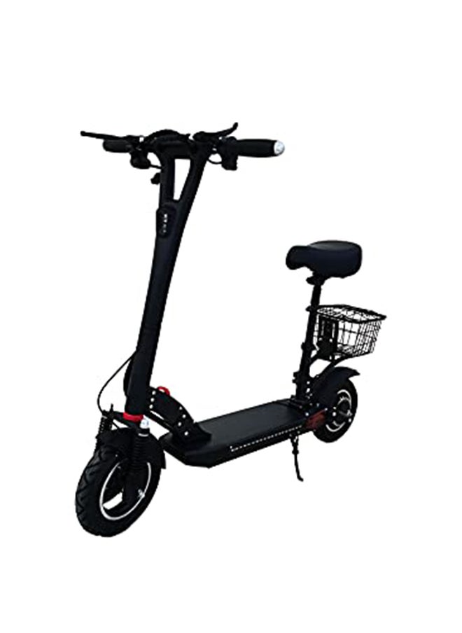 CHENXN Chenxian 1000W Foldable Electric Scooter with Seat & Rear Basket – 48V 12Ah Battery, 55 km/h Max Speed, Dual Disc Brakes, Bluetooth, LED Light – For Adults & Teenagers  - Image 1