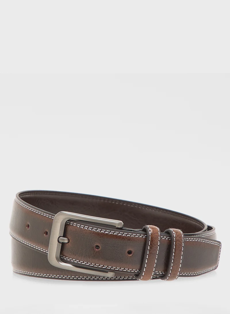 Robert Wood Genuine Leather Formal Belt