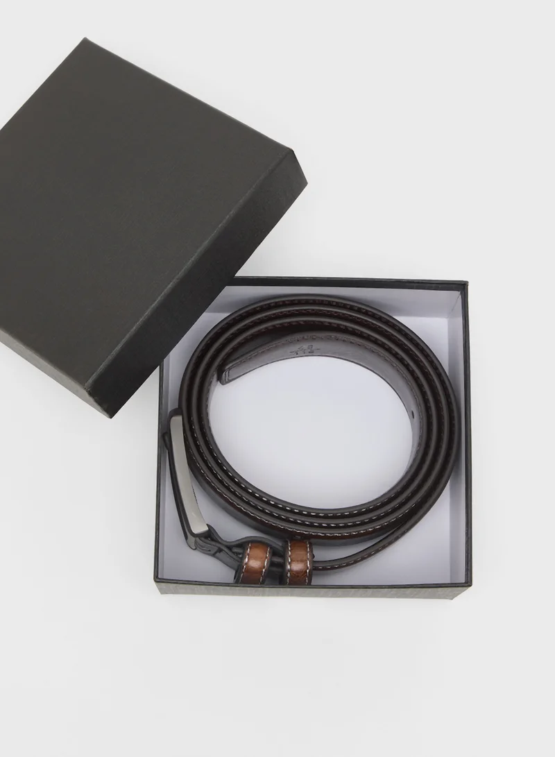 Robert Wood Genuine Leather Formal Belt