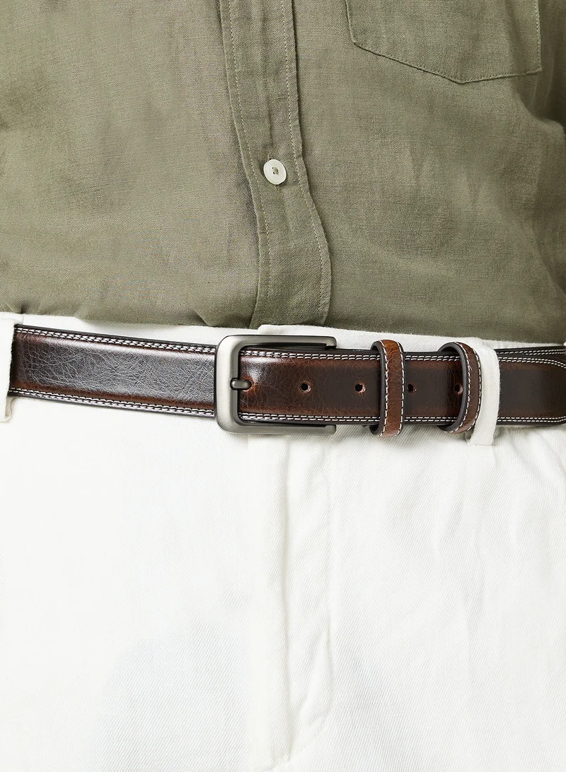 Robert Wood Genuine Leather Formal Belt