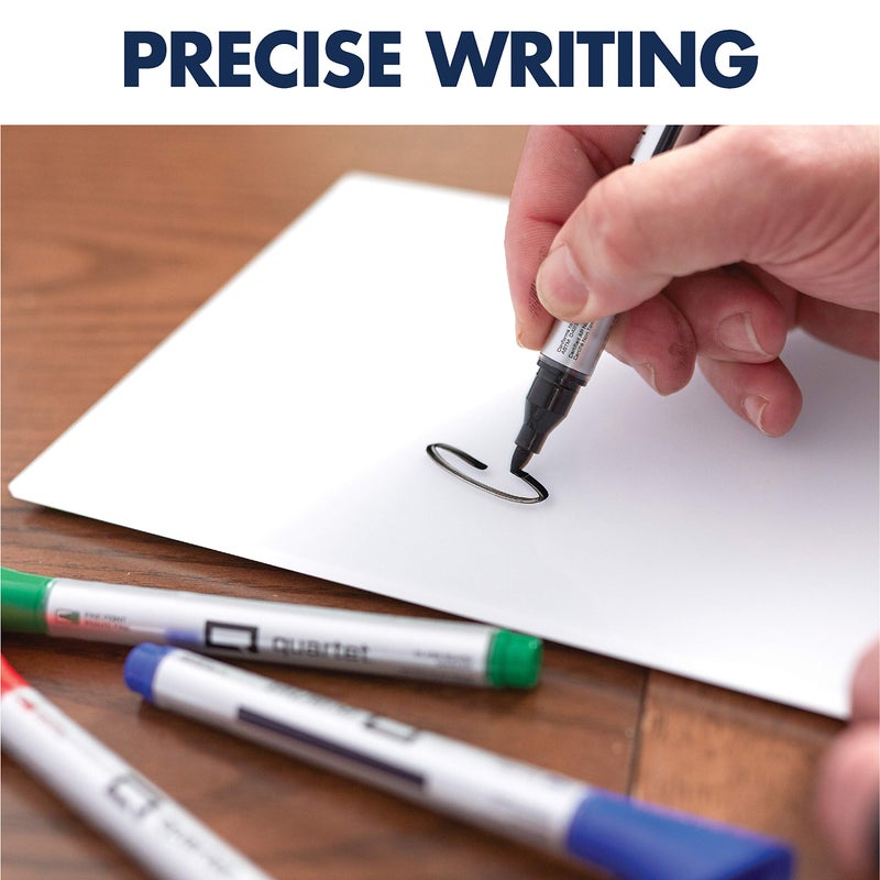 Quartet Glass Board Dry Erase Markers, Premium, Fine Tip, Assorted Colors, 4 Pack (79555) - Image 5