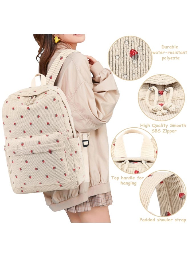 LODROC School Backpack Girls & Boys Teenagers Lightweight Backpack Women for School Water-Repellent Daypack Bookbag College Work, with Lunch Box Pencil Bag - Image 2