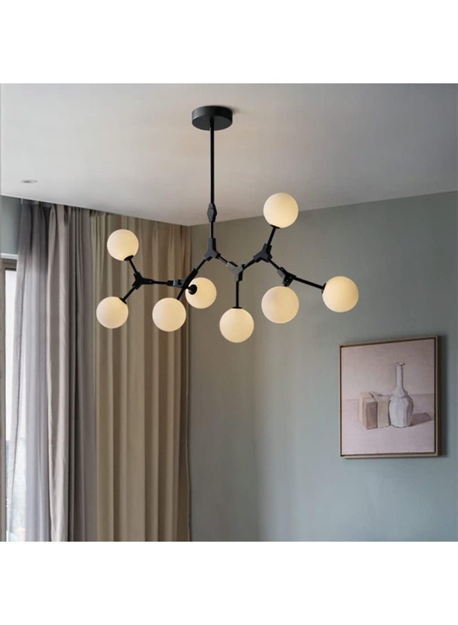 Cluc Black Spedo Globo di vetro Chandelier - 5  globes - Image 2