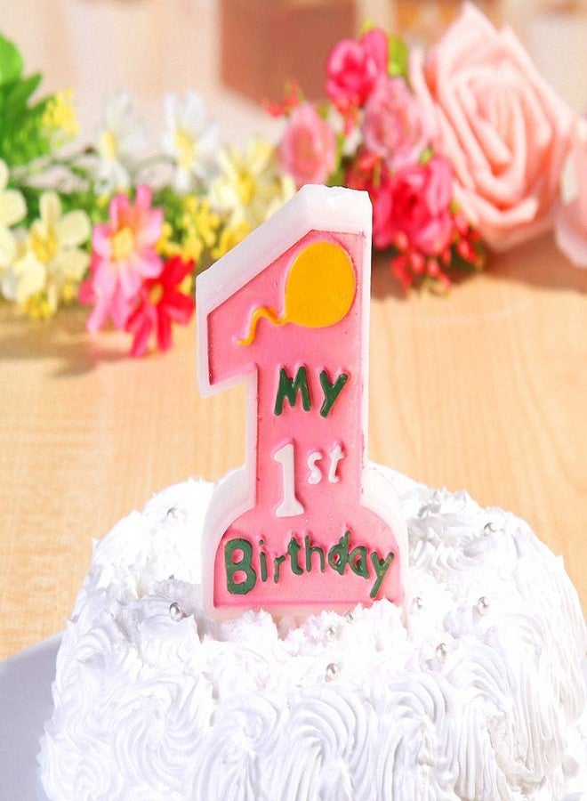 Fewo Number 1 Silicone Fondant Mold, 1st Birthday Chocolate Candy Sugar Craft Mold Happy Birthday Handmade Candle Mold for Cake Topper Decoration Kids Party Supplies Gift - Image 5