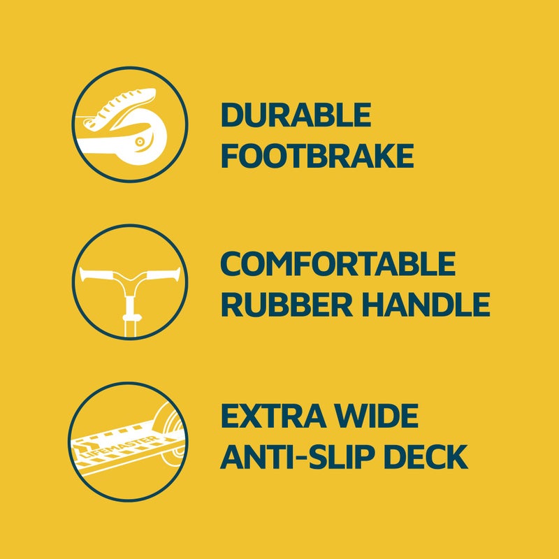 LifeMaster 3 Wheel Scooter for Kids with Foldable Seat, Adjustable Handlebar Height, Lean-to-Steer Ride On Toy for Kids Ages 2+, Light-Up LED Wheels, Wide Anti Slip Deck, Indoor & Outdoor Use, Neon Green - Image 5