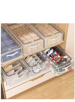Golden Shoe Storage Box 3 Pack Under Bed Shoe Storage Organizer, Clear Stackable Shoe Organizer for Closet, 60*30*21cm Shoes Organizer Shoe Container Bins for Sneakers Foldable Shoe Rack for Clothes, Toys  - Image 5