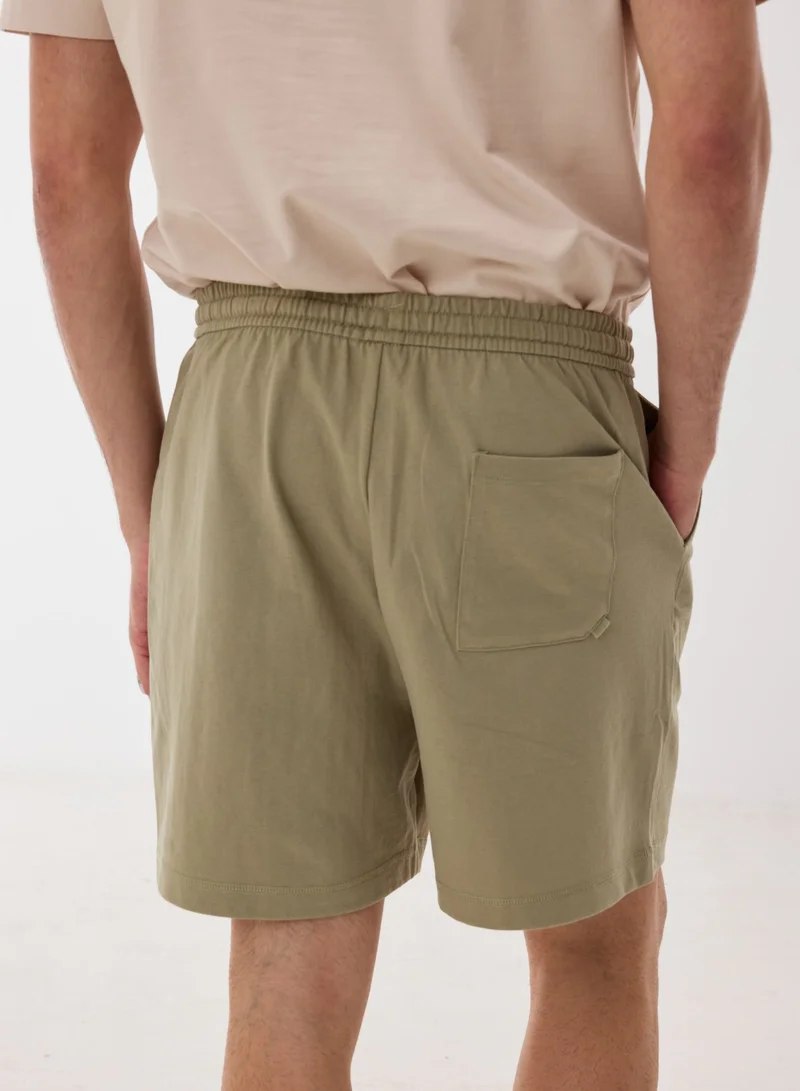 Ashita Fernandes  Alistor Men’s Green Cotton Blend Shorts – Relaxed Fit Knee Length Lightweight Casual & Evening Wear for Men | Best Price UAE