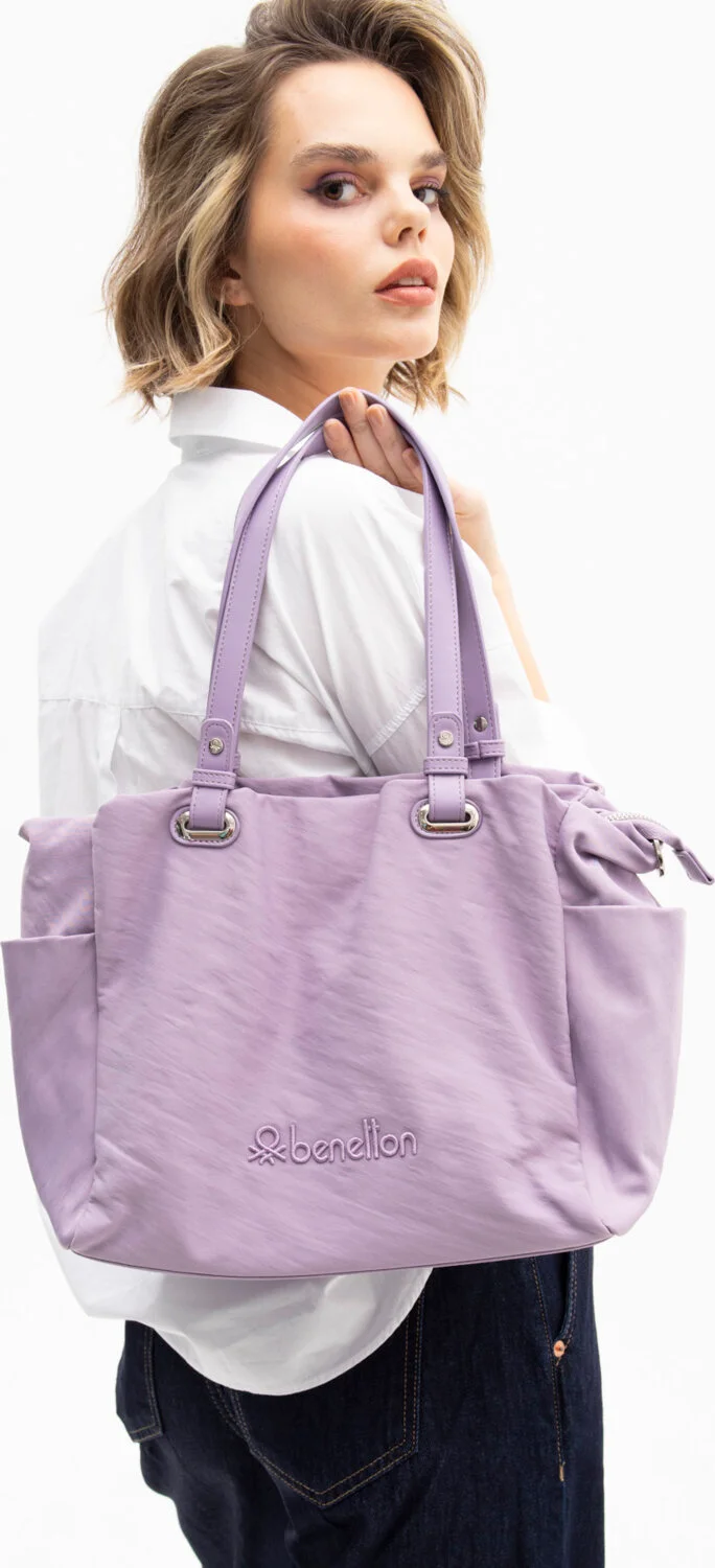 يونايتد كولورز أوف بينتيون Benetton Women's Shoulder Bag Lilac BNT1172