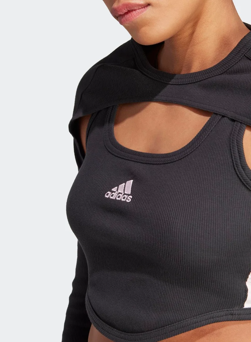 adidas تي شيرت الرقص 2 في 1
