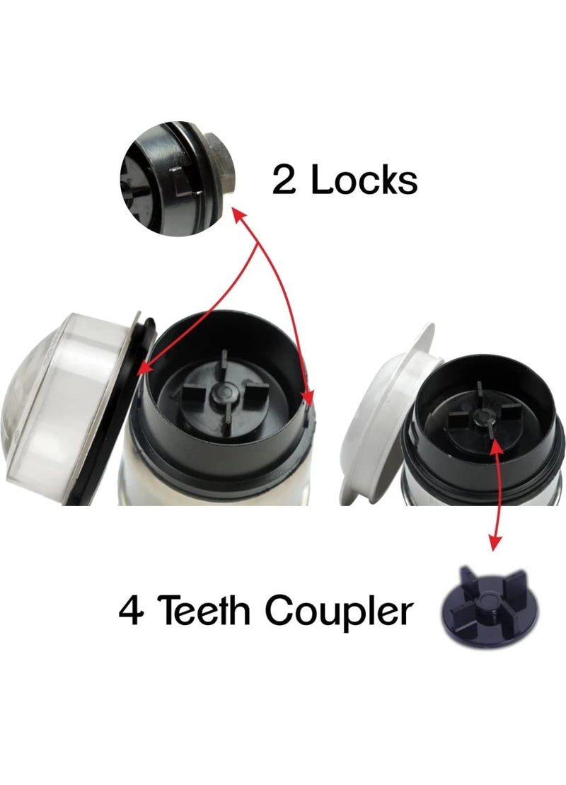Rotomix Quality Filter Juicer Jar for Mixer Grinder Juicer Jar ABS Plastic 4 Teeth Coupler Transparent(1500ML) - Image 3