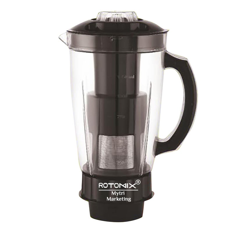 Rotomix Quality Filter Juicer Jar for Mixer Grinder Juicer Jar ABS Plastic 4 Teeth Coupler Transparent(1500ML) - Image 5