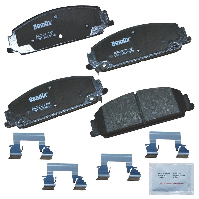 Bendix Priority1 CFC1351 Ceramic Front Brake Pads for Chevrolet Caprice 2012, Pontiac G8 2009-2008 - Image 2