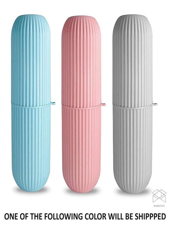 BAREPEPE Polypropylene Travel 1 Soap Box With 1 Toothbrush Case, Durable Waterproof Soap Box With Lid, Soap Case Holder For Bathroom Camp Outdoor - Multicolor - Image 5