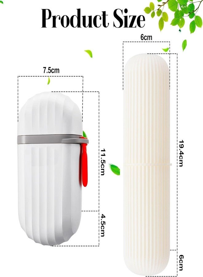 BAREPEPE Polypropylene Travel 1 Soap Box With 1 Toothbrush Case, Durable Waterproof Soap Box With Lid, Soap Case Holder For Bathroom Camp Outdoor - Multicolor - Image 4