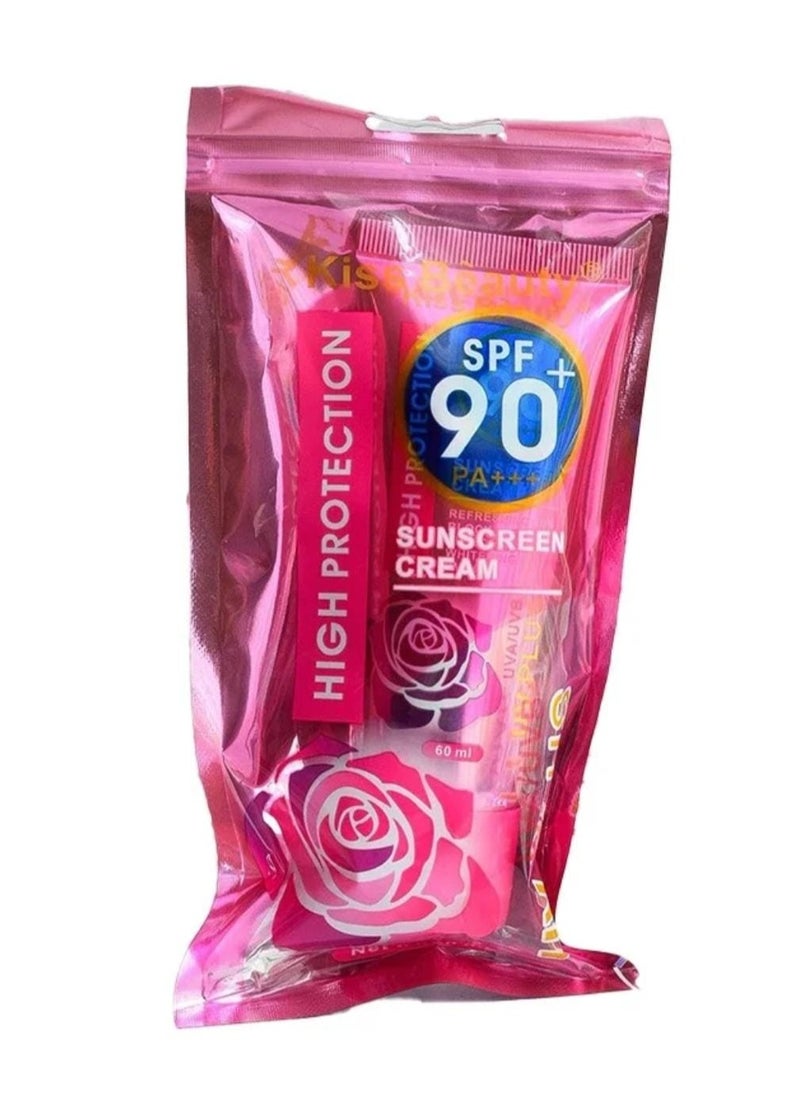 Kiss Beauty High Protection SPF 90+ UV Plus Sunscreen Cream 60Ml  - Image 2