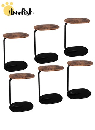 6 pcs Dark Brown