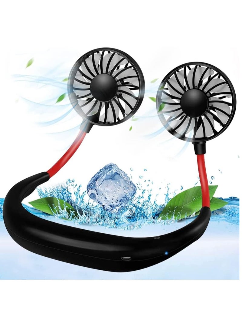 ELTRAZONE "Portable Hands-Free Neck Fan – Mini USB Wearable Sport Fan with 3 Speeds, USB Rechargeable, 360-Degree Adjustable for Kids, Home, Office, Outdoor, and Travel" - Image 1