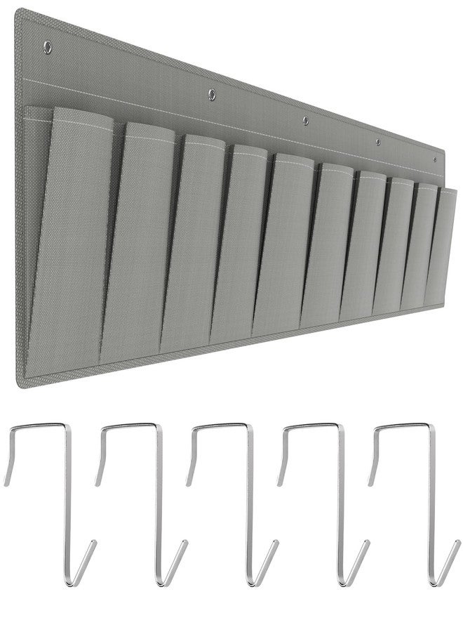 RVMATE RV Shoe Storage Organizer - Hanging Bedside Pockets for Shoes, Boots, and Accessories - Grey, 10 Pockets - Image 1