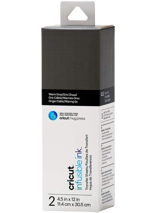 Cricut Joy Infusible Ink Transfer Sheets Pack Of 2 Warm Grey - Image 1