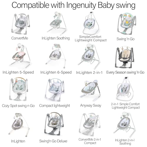 BOEEA Power Cord for Ingenuity InLighten, Simple Comfort, Swing'n Go Baby Swing Charger, 2-in-1 Swing Charging Cable with USB A & DC Plug, 5V Power Adapter - Image 5
