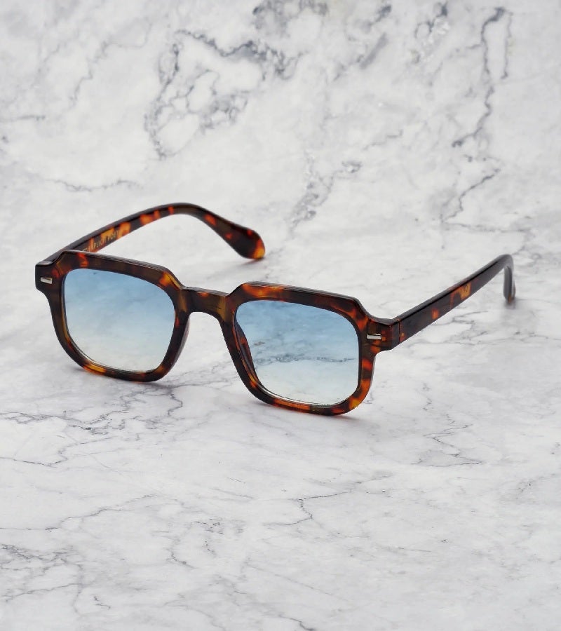  اكسبليست باوتس نظارات شمسية أنيقة للجنسين إيدي سلحفاة تدرج أزرق - Image 1