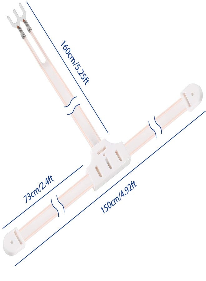 AEDIKO FM Dipole Antenna 300 Ohm T Shape FM Antenna+300-ohm to 75-ohm Transformer(Push-On F Type Balun) for Radio Stereo Tuner Receiver - Image 2