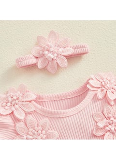 NajmStyle Newborn Baby Girl Romper Dress Short Sleeve Mesh Tutu Dress Baby Girls Lace Mesh Dress Jumpsuits with Headband  - Image 5