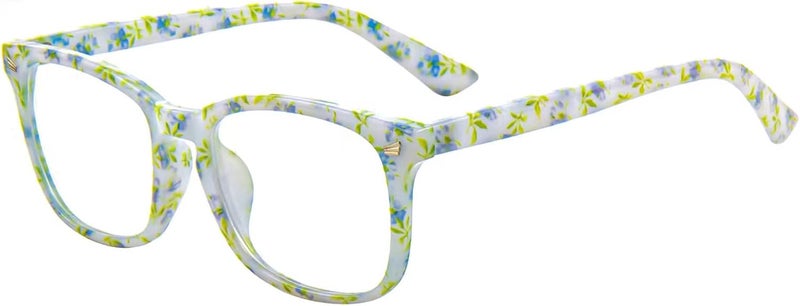 MAXJULI Blue Light Blocking Glasses,Computer Reading/Gaming/TV/Phones Glasses for Women Men(Porcelain Flower) - Image 2