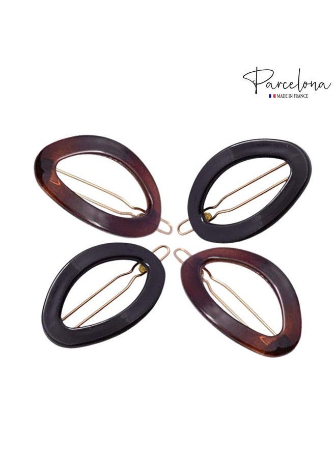 French Eggie Oval Shell Black Mini Celluloid Acetate Side Slide Barrette Snap On Hair Clips 4 Pieces - pzsku/Z263A2670AD1916A75542Z/45/_/1696664507/e5211738-d041-445d-90b3-d52292655caf