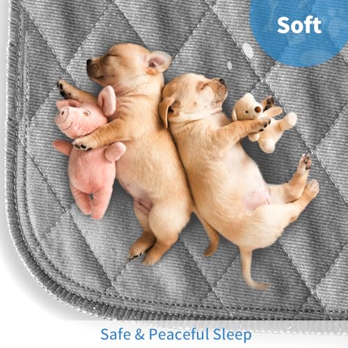 CoolShields Washable Puppy Dog Pee Pad, 2Pack 34" X52" Waterproof Whelping Training Pet Mat for Playpen, Crate, Potty, Floor, Bed, Sofa and Trunk, Reusable Pee Pads for Dogs, Cats, Bunny - Image 5